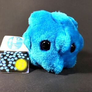 Plush Toy Giant Micobes Common Cold Rhinovirus by Drew Oliver Blue